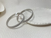 Silver Stainless Steel Design Bangle